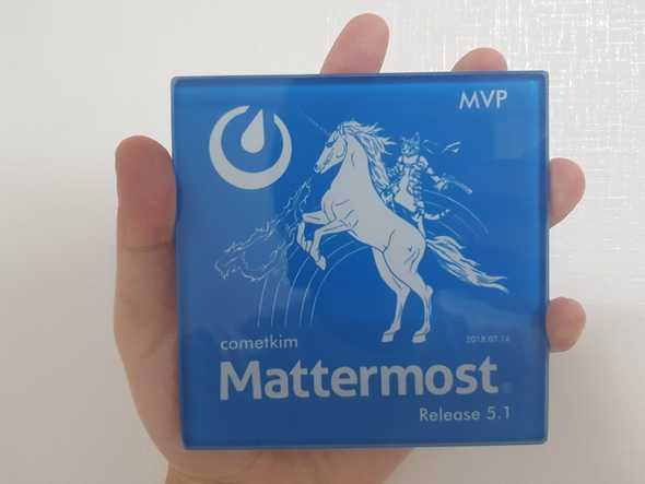 Mattermost MVP Coaster